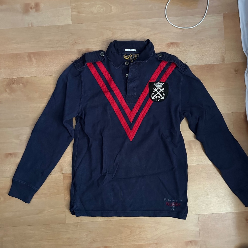 Rugby Ralph Lauren navy long sleeve polo